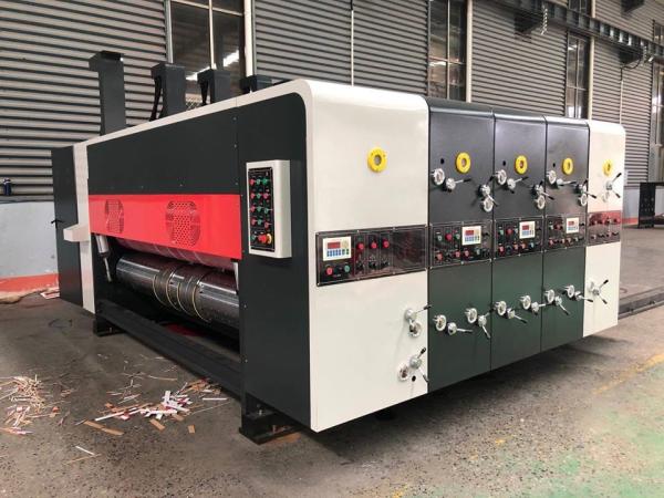 Custom Automatic Flexo Printing Machine Four Color With Die Cutter