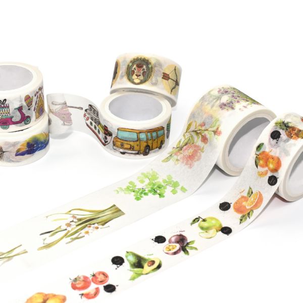 Красочная оптовая таможня напечатала клейкую ленту дизайна держателя ленты Washi милую животную