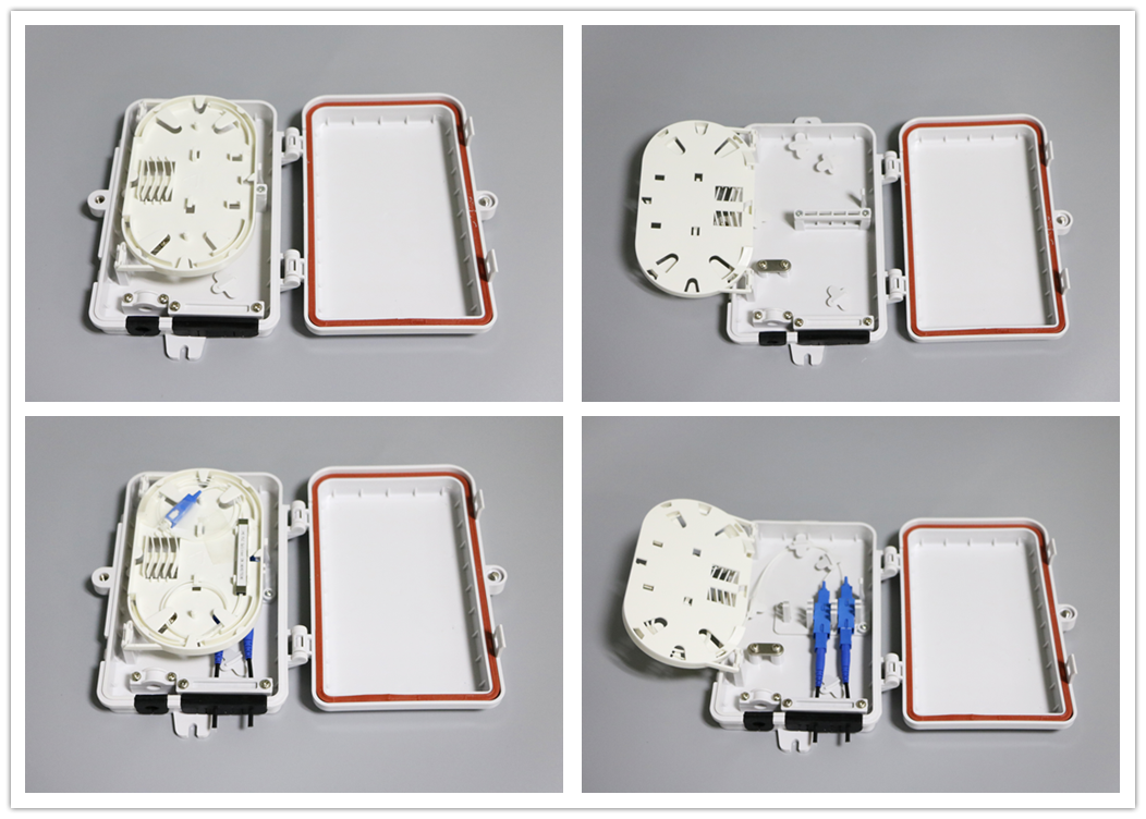 FTTH Mini Outdoor Fiber Optic Distribution Box 1x4 PLC