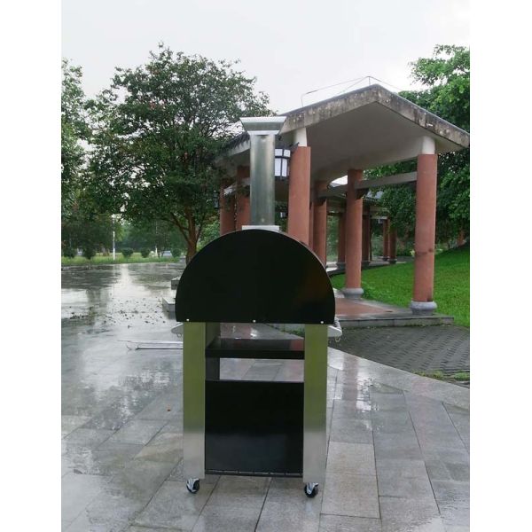 304S Stainless Steel Wood Fired Pizza Oven 70cm Outdoor Stainless Steel Pizza Oven