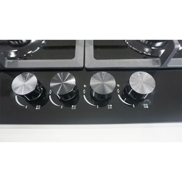 Built In 4 Burner Gas Stove Manufacturer Tempered Glass Surface 60CM Gas Hob For Kitchen