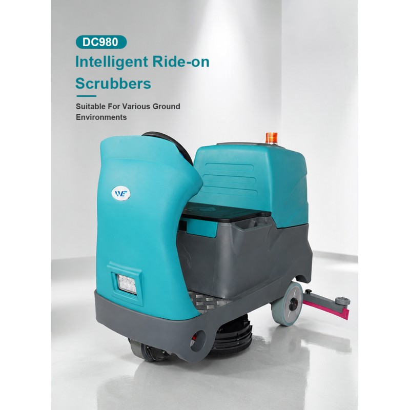 Electric Three Brush Ride on Floor Cleaning Machine Terrazzo Cleaning Machine Industrial Floor Scrubber