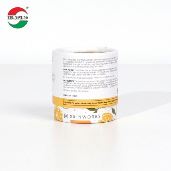 Conteneur en carton rond écologique pour poudre, biscuits, grains de café, aliments, tube en papier, emballage de thé