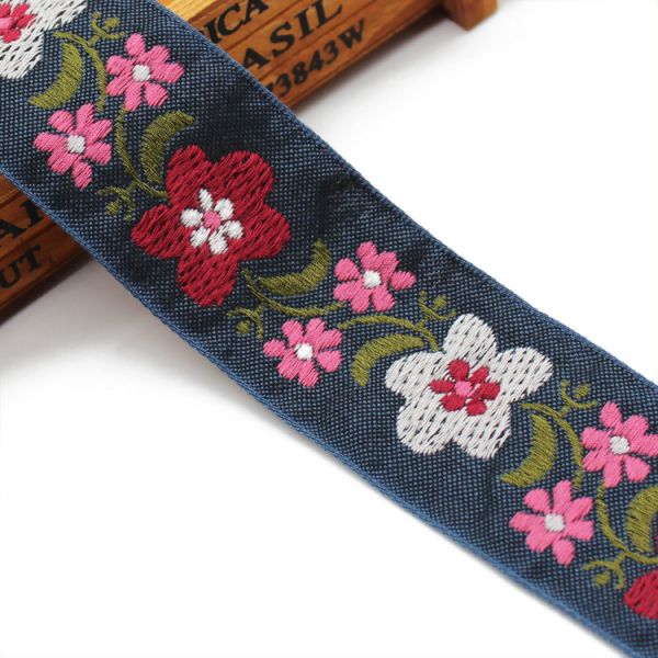 Custom 5cm Polypropylene Jacquard Webbing Trim For Garment