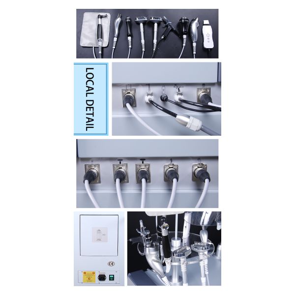 Multifuncional 10 en 1 cuidado facial piel Hidratante hidra oxígeno máscara jet peel piel cuidado facial máquina