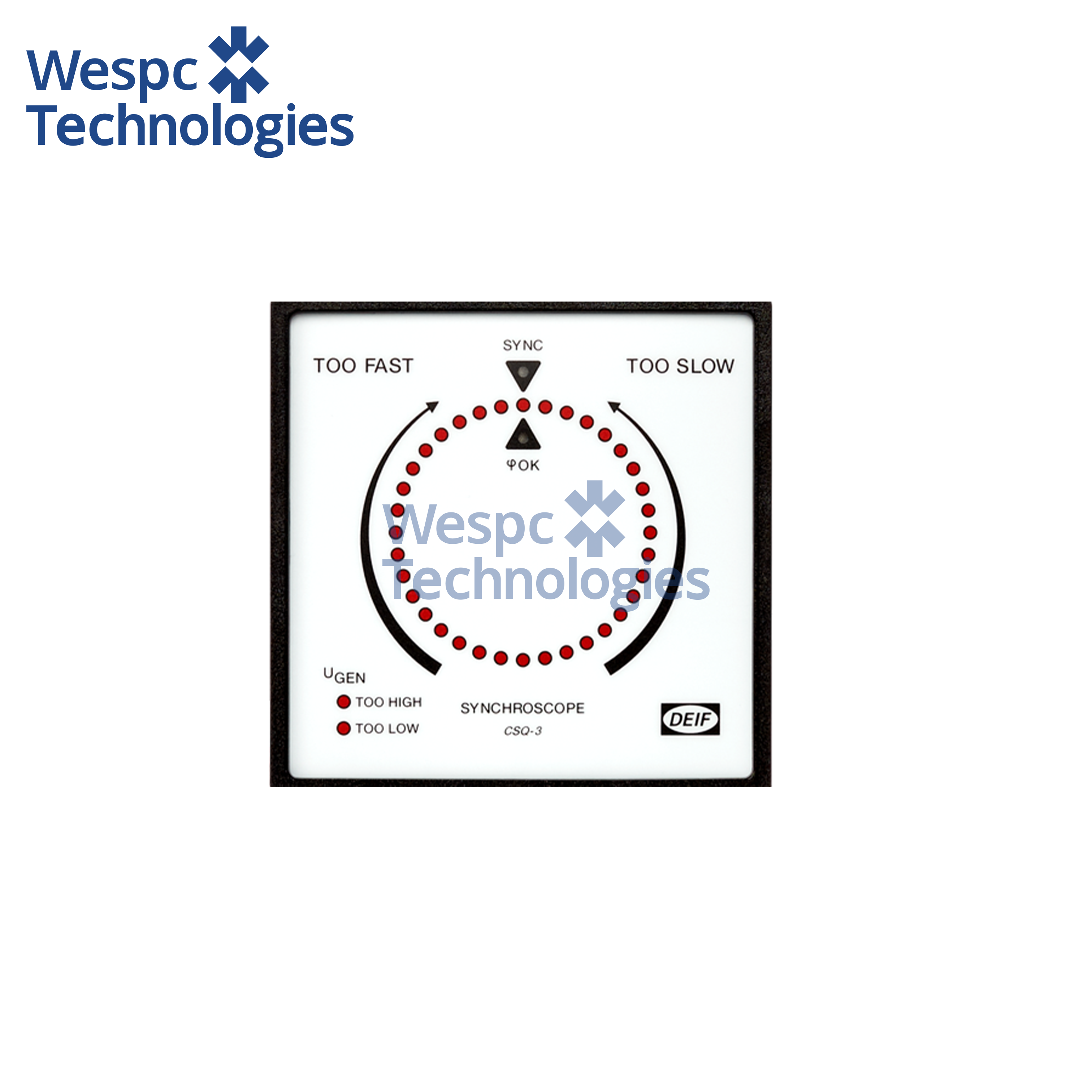Wespc Original DEIF CSQ-3 1and 115VAC Multi-function Synchroscope for Generators