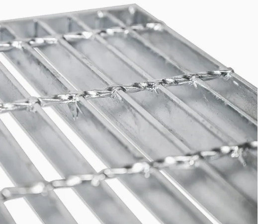 Platform Bridge Use Customizable Circular Galvanized Serrated Steel Walkway Grating
