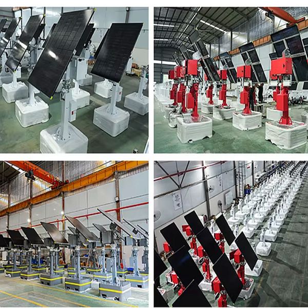 Site Solar Light Towers Rotating CCTV Surveillance System Trailer Light Tower Solar Powered Lighting Towers