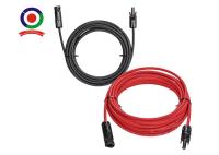 Conector fêmea masculino vermelho preto IP67 Ring Solar Extension Cable Set