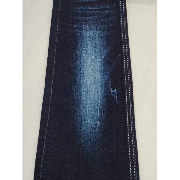 85% de algodón Siro Yarn Cross Slub 10S DARK INDIGO Tejido de denim para pantalones vaqueros o chaqueta