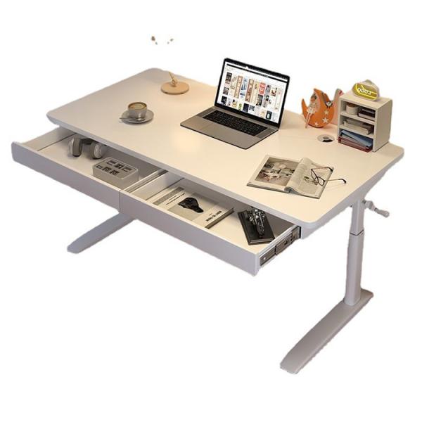 Altura ajustável estilo de madeira Rustica Marrom PANEL Escritório de computador para trabalho de escritório