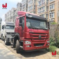 Camion principal utilisé résistant rouge du tracteur 6x4-4x2 340-420hp de HOWO-SHACMAN