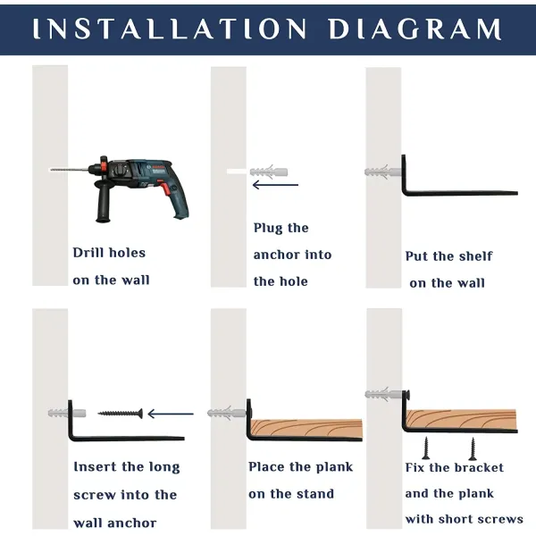 Prateleira revestida de pó preto para prateleira de cozinha