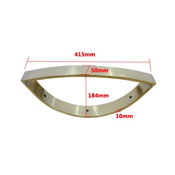 Titanium Gold Beauty Salon Chair Stainless Steel Handrail Barber Chair Base High Performance And Durability