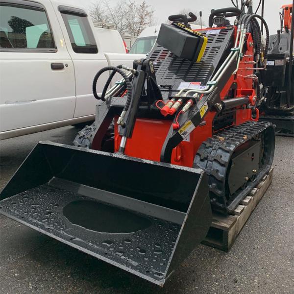 Free Shipping  Mini Track Loader diesel Skid Steer Loader with Mower  Electric Loader Backhoe