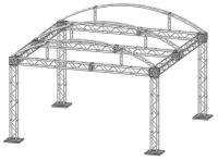 braguero de la ayuda de tierra de la aleación de aluminio 6082-T6/6061-T6 para la etapa al aire libre