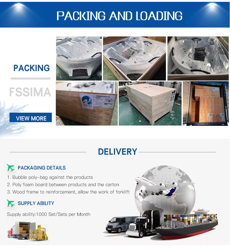 Акриловые ванны водоворота воздушной струи в 5 ног 60 x 30 60 x 32 60 x 36