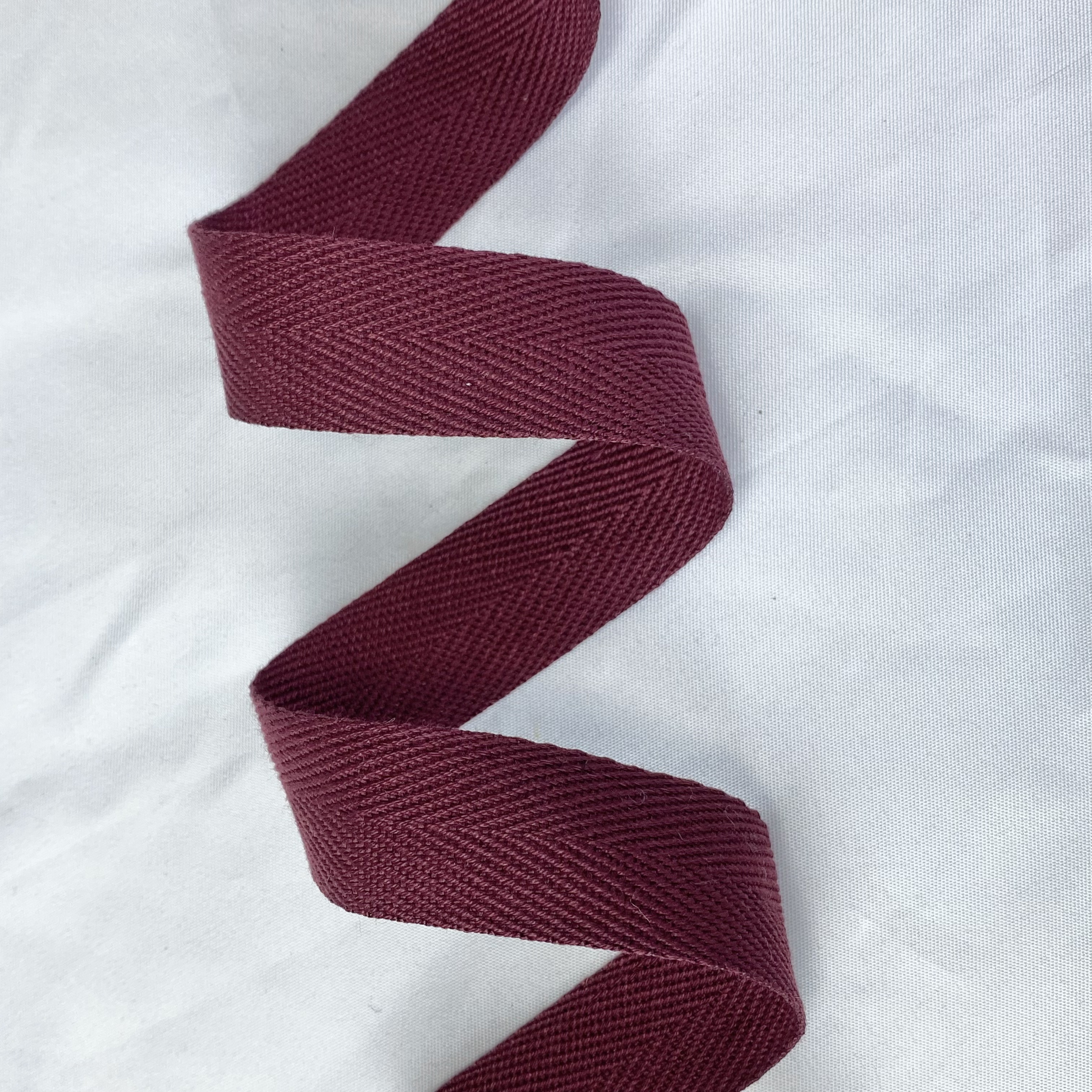 Herringbone polyester-cotton webbing Various colors Backpack strap Belt Handbag strap