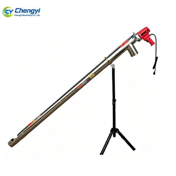 Portable Stainless Steel Grain Conveyor With 8TPH Capacity One Man Loading Auger