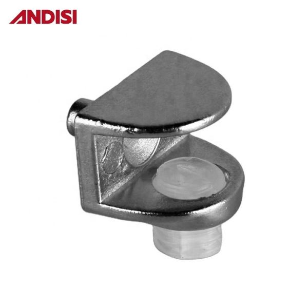 Zinc Plated Adjustable Connectors Shelf Supports Glass Clips Clamp Holder for Flat Glass Railing
