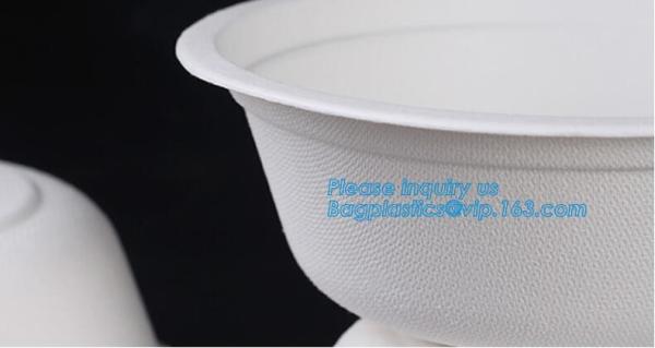 disposable eco friendly sugarcane 500ml bowl,Biodegradable Disposable Sugarcane Bagasse Bowl of 24oz 680ml bagease pac