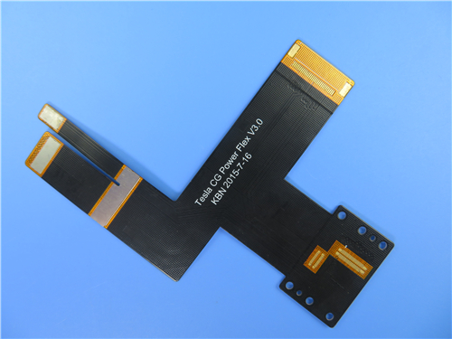 4 Layer Flexible PCBs Built On Polyimide With FR4 as Stiffener