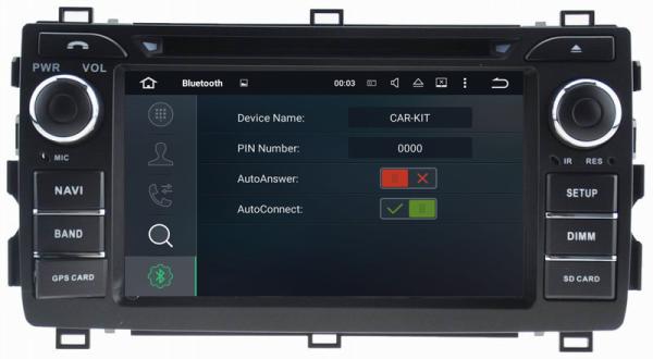 Ouchuangbo car radio multimedia android 7.1 Toyota Auris 2008-2011 with gps navi DDR3 2GB bluetooth music