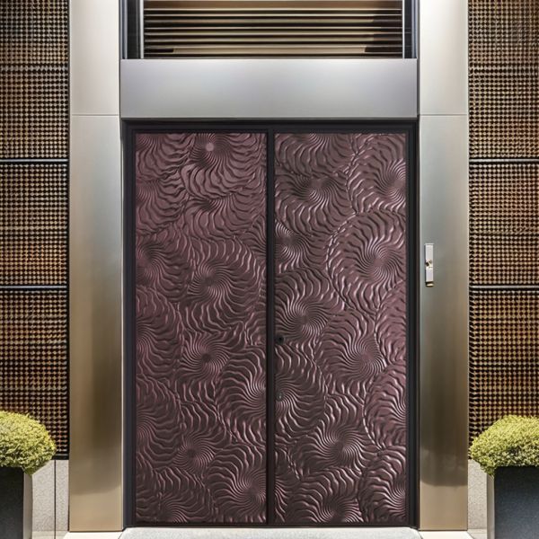 Finished Surface Villa Doors Manual Opening Luxury Anti Theft Doors Optional Doorbell