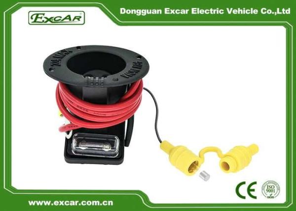 Receptáculo elétrico do carregador do carrinho de golfe com cabos para as partes 101802101 do carregador do DS do carro do clube