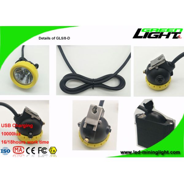 1.67W 10000 Lux Underground Coal Mining Lights With Low Power Warning Function