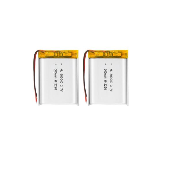 3.7V600mAh 603040 Rechargeable Li-ion Battery for POS Machine / Bluetooth Speaker