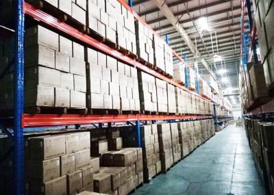 FIFO Heavy Duty Pallet Racks / Detachable Goods Shelf With Box Shape Beam