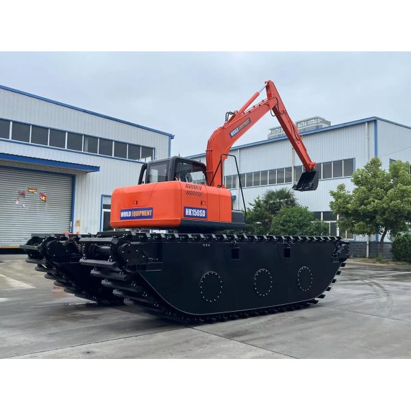 China Top Brand Неиспользованная амфибийная экскаватор HK150SD с 0,25 M3 Речной очистной машины