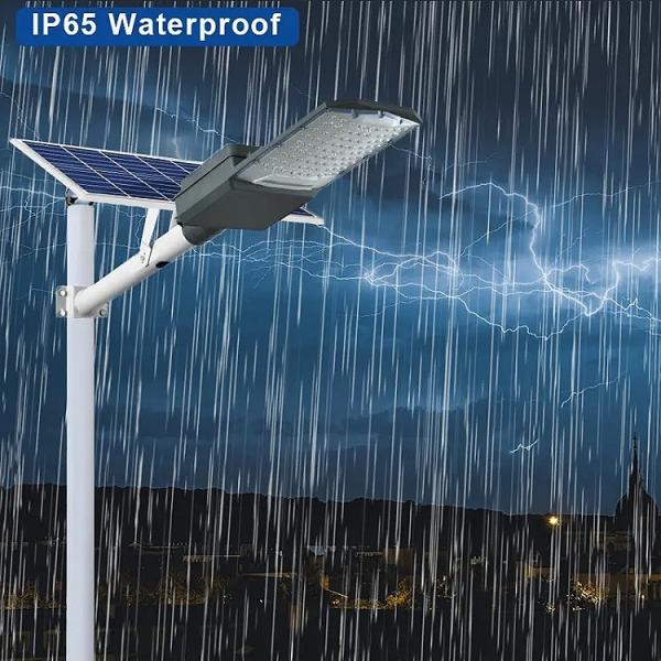 IP65 All In Two Solar Street Light Intelligent Aluminium LED Street Light 170lm/w