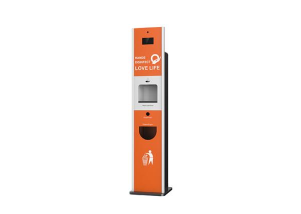 Commercial Orange Forehead Infrared Thermometer Soap Dispenser
