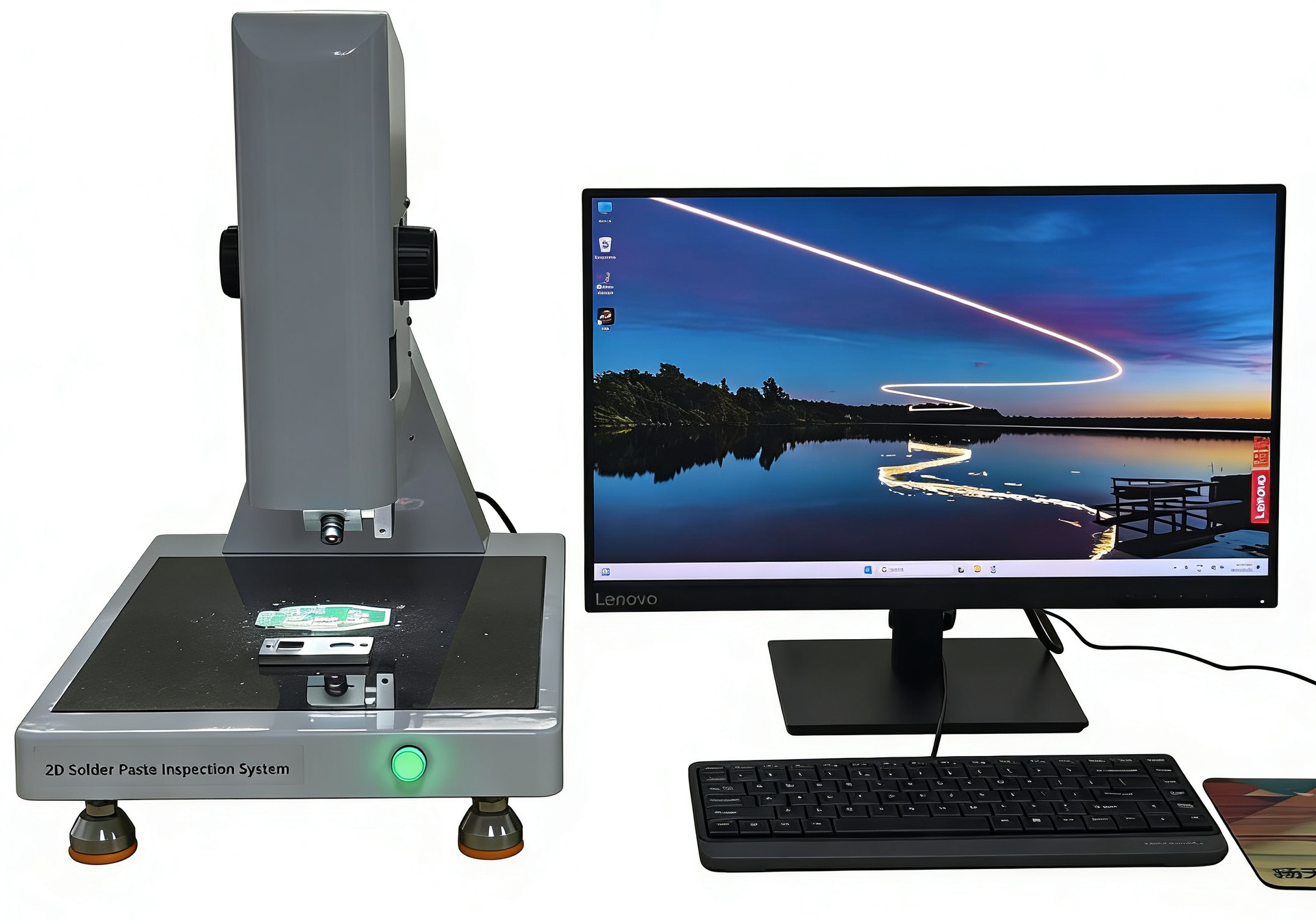 High Precision 2D Laser Solder Paste Thicknes Inspection Machine