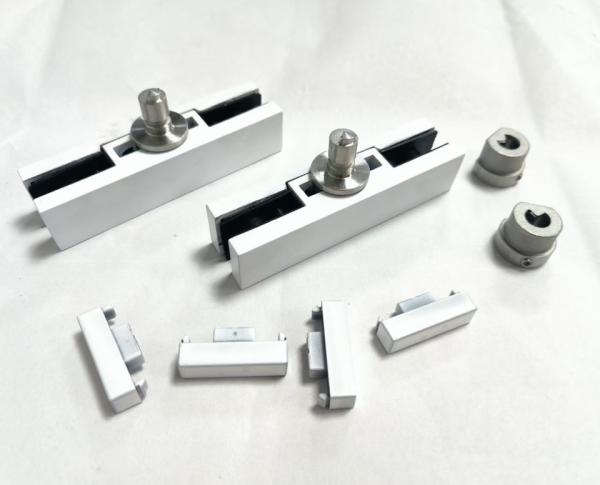 Square 304 Stainless Steel Shower Room Glass Door Partition Bathroom Glass Door Accessories