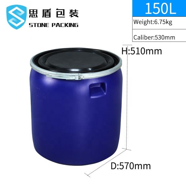Chemical Food Level Round 150l HDPE Plastic Drum OEM ODM