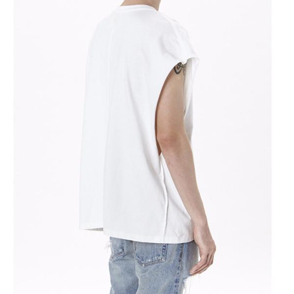 Casual Mens Sleeveless T Shirts , Round Neck Sports T Shirts Customized Colors