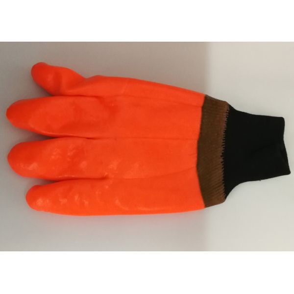 Antisepsis PVC Hand Gloves , Cold Weather Work Gloves Excellent Slip Resistance