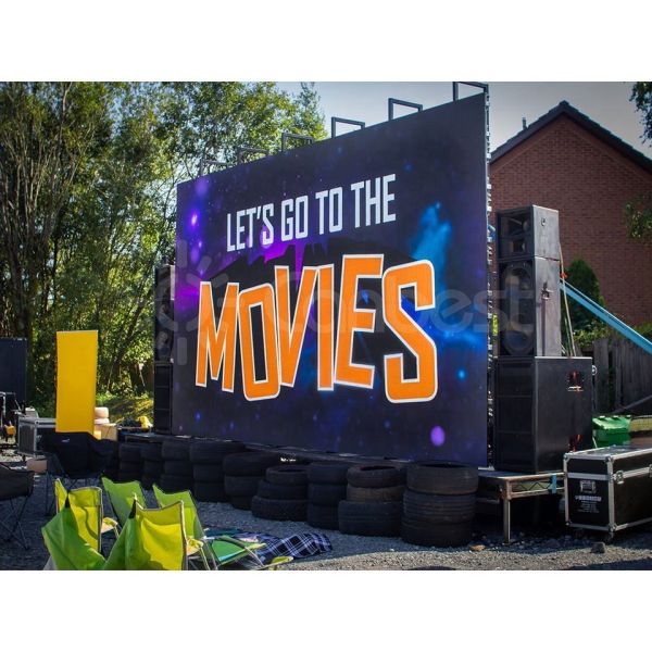 Mueble de alquiler al aire libre de la pantalla LED de la luz estupenda P3.91 para el fondo del concierto