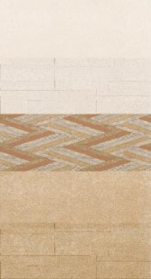 Health Rustic Decorative Ceramic Wall Tile  Classic Pattern Glossy Surface