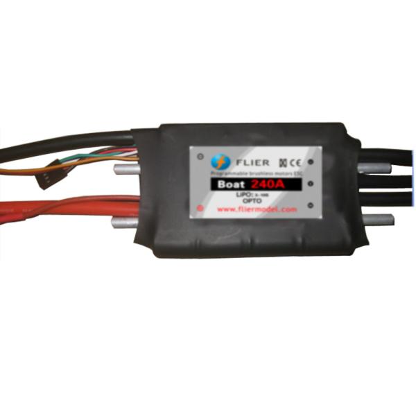 10S 240A RC Boat ESC Brushless 67V Black Speed Controller With Servo Tester