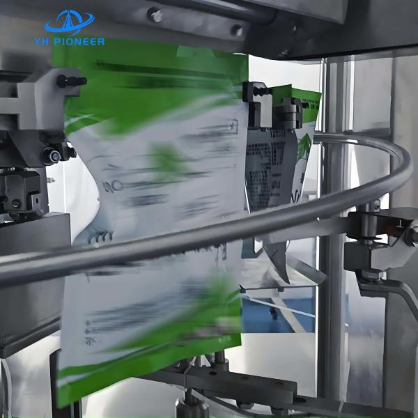 Durable Rotary Pouch Packing Machine with Stainless Steel Construction for Safe and Hygienic Food and Beverage Packaging