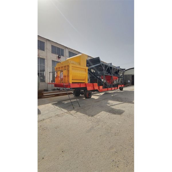 YHZS35 Concrete Batching And Mixing Plant 75kw Quick Dismantling