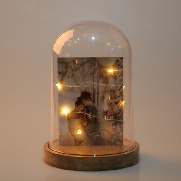 Blank Sublimatio MDF Photo Frame With Led Light And Glass Cover