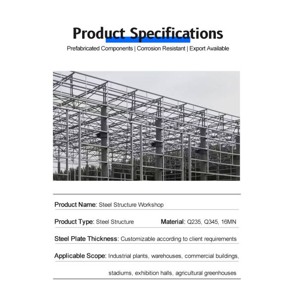 Prefab Steel Structure Warehouse Building Kits, Industrial Workshop & Petrol Station Canopy Roof, One Stop Solution Low Cost Steel Construction