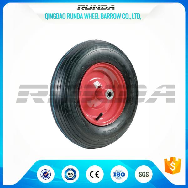Abrasion Resistant Heavy Duty Rubber Wheels , 4PR Heavy Duty Wheels For Trolleys 