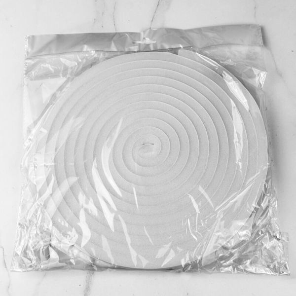 Customizable PU Foam Insulation Strips High Density Weatherstripping Tape Grey & White