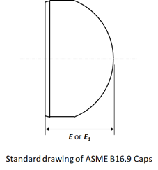 ASTM A234 Gr. WPB ASME B16.9 Конечная крышка из углеродистой стали